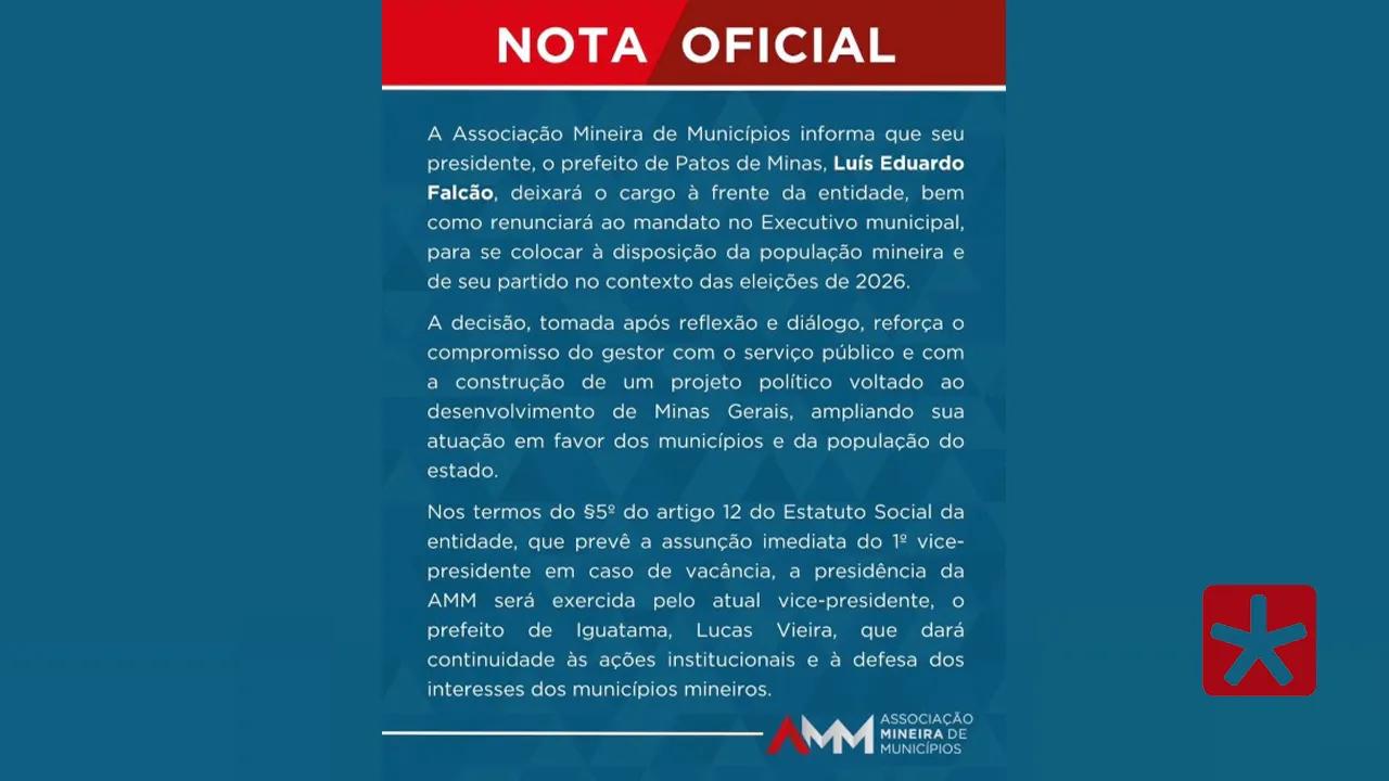 Após renúncia de Falcão, vice assume presidência da AMM
